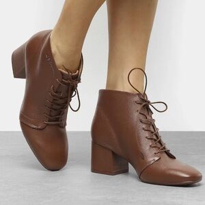 Jorge Bischoff brown lace up booties